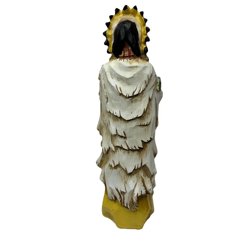 Pacific Rim Cubist Native American Indian Woman & Chief 9